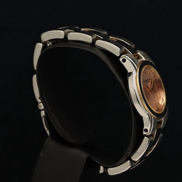Burberry Round Pink Dial Ladies Watch - Picture 2 of 4